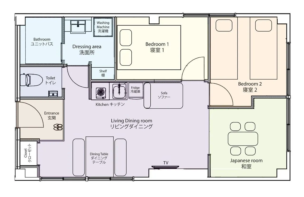 Ten Apartment Hotel Fukuoka  3*, Fukuoka (Fukuoka)